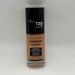 Covergirl TruBlend Matte Made Foundation‎ T20 Soft Honey 1oz Women